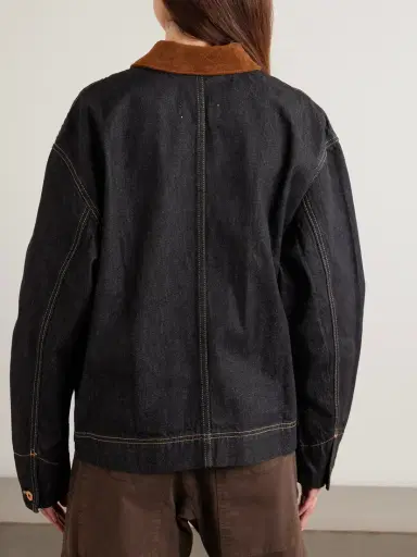 SLVRLAKE Casey Suede-trimmed Denim Jacket | Thumbnail 4 SLVRLAKE Casey Suede-trimmed Denim Jacket | Thumbnail 4