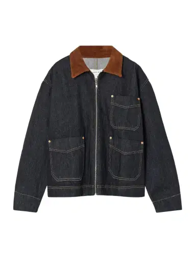 SLVRLAKE Casey Suede-trimmed Denim Jacket | Thumbnail 1 SLVRLAKE Casey Suede-trimmed Denim Jacket | Thumbnail 1