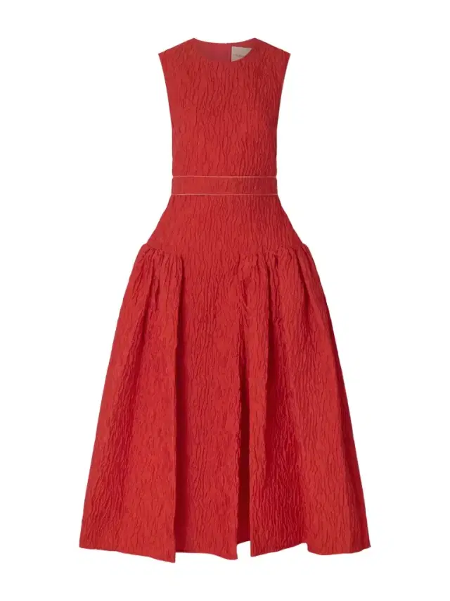 Aya Cloqué Midi Dress