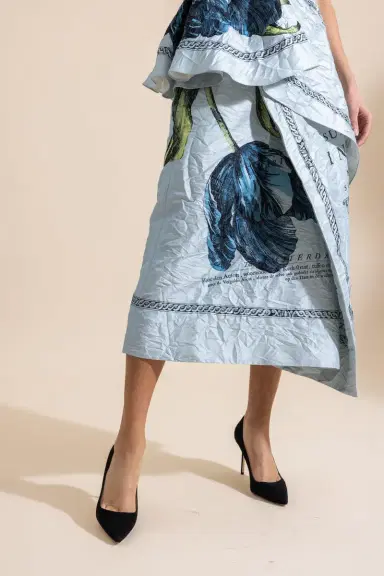 Erdem Draped Midi Skirt | Thumbnail 3