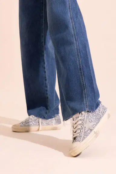 Golden Goose V-Star Glitter Sneaker | Thumbnail 3 Golden Goose V-Star Glitter Sneaker | Thumbnail 3
