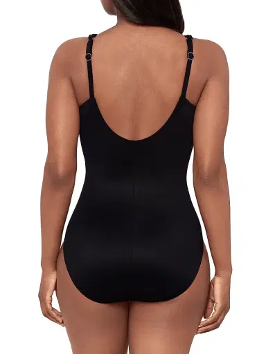Miraclesuit Swim Women's Ombra Fiore Siren Floral Swimsuit - Black Multi - Size 16 | Thumbnail 4