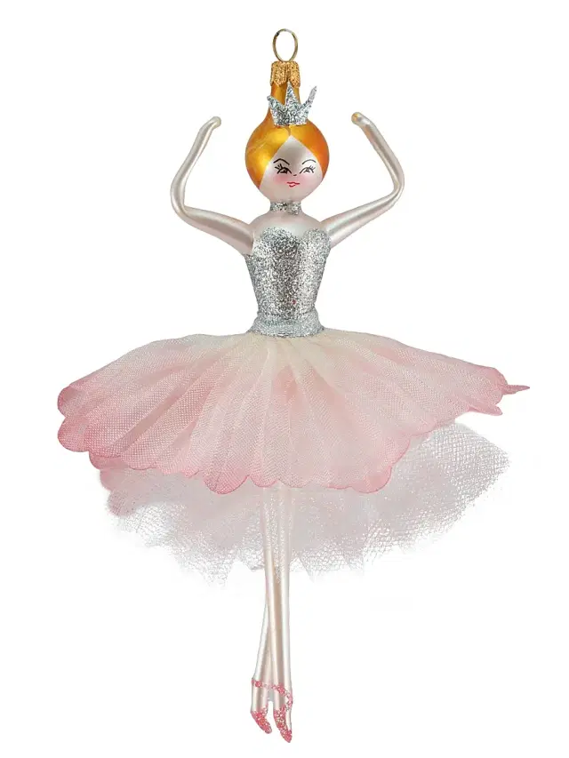Soffieria Balllerina with a Pink-Silver Body Ornament Soffieria Balllerina with a Pink-Silver Body Ornament