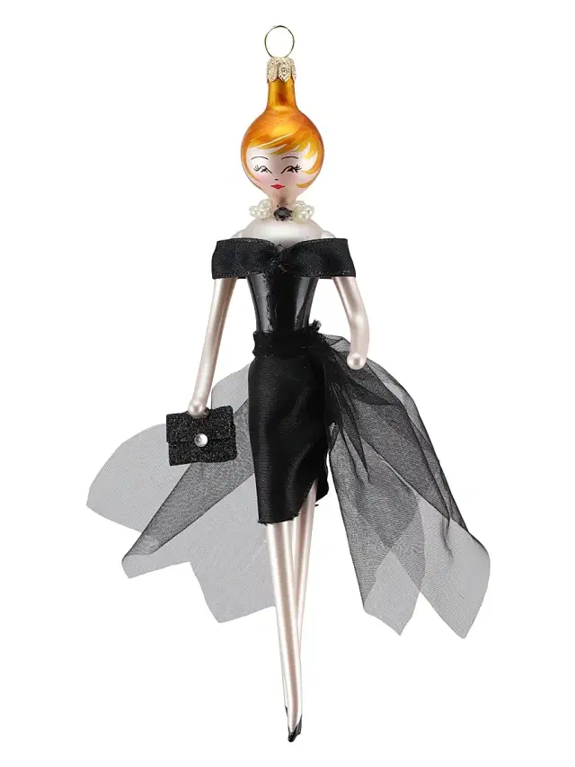 De Carlini Soffieria Lady In Black Ornament