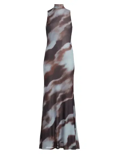 Ronny Kobo Women's Morell Abstract Sleeveless Maxi Dress | Thumbnail 1