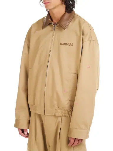Nahmias Men's Bloom Workwear Woven Jacket - Sand Twill - Size XL | Thumbnail 2