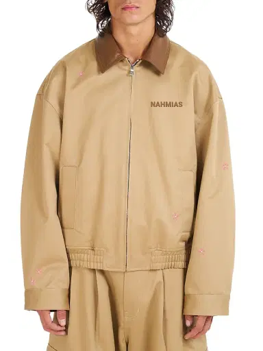 Nahmias Men's Bloom Workwear Woven Jacket - Sand Twill - Size XL | Thumbnail 1