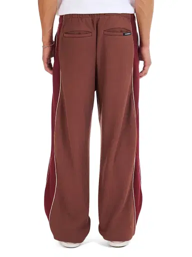 Nahmias Men's Ollie Wide-Leg Sweatpants - Vintage Burgundy Fleece - Size XXL | Thumbnail 3
