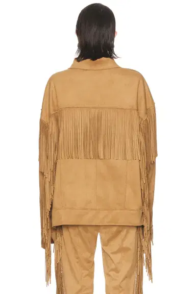 Norma Kamali Fringe Oversized Jacket | Thumbnail 4