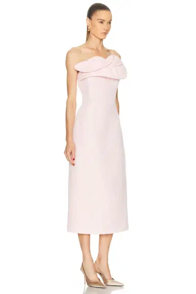 Magda Butrym Sculptural Strapless Midi Dress | Thumbnail 2 Magda Butrym Sculptural Strapless Midi Dress | Thumbnail 2