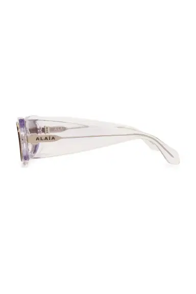 Alaïa Oval Transparent Sunglasses | Thumbnail 3