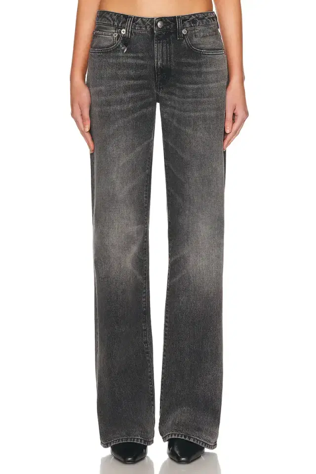 R13 Effie Low Rise Straight Leg