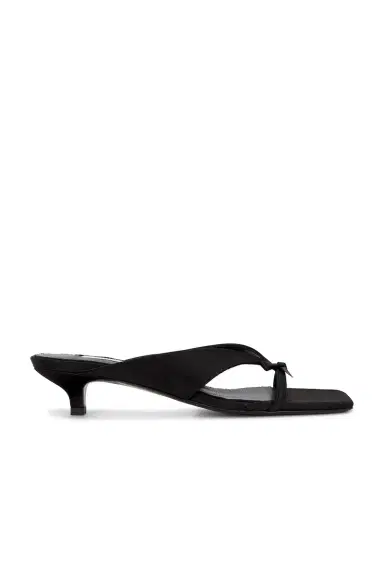 TOTEME Bow Satin Sandals | Thumbnail 1 TOTEME Bow Satin Sandals | Thumbnail 1