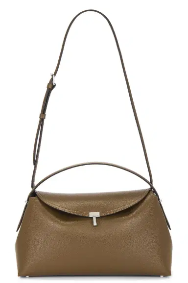 Toteme T-Lock Grained Leather Top Handle Bag | Thumbnail 1 Toteme T-Lock Grained Leather Top Handle Bag | Thumbnail 1