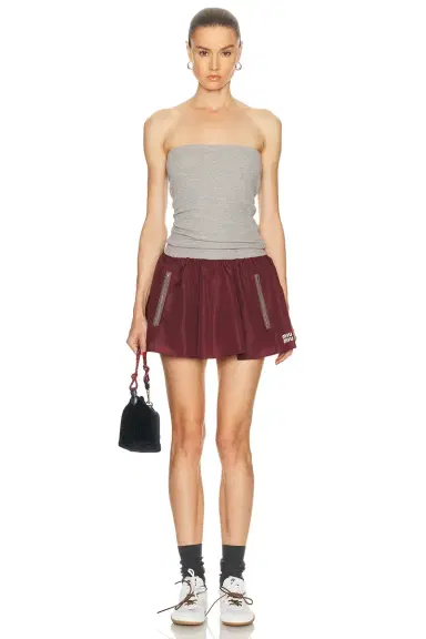 Miu Miu Strapless Mini Dress | Thumbnail 1