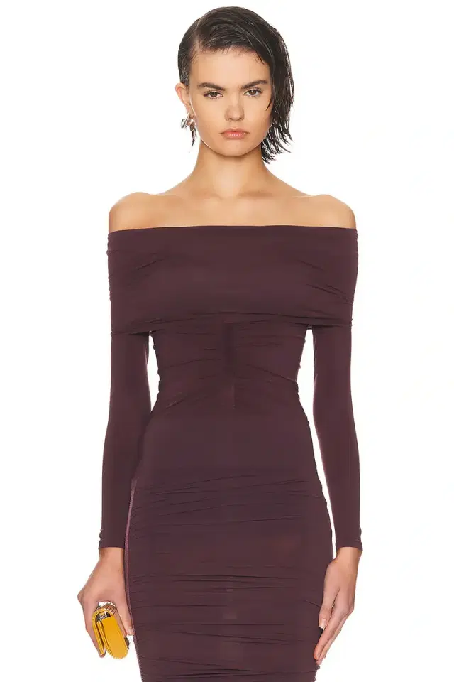 Wolford Sheer Drape Long Sleeve Top