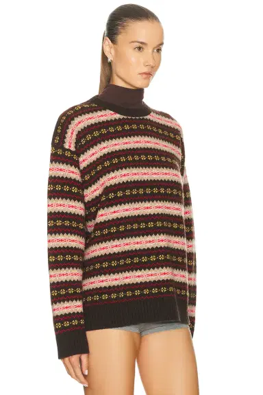 Miu Miu Wool Fairisle Sweater | Thumbnail 2 Miu Miu Wool Fairisle Sweater | Thumbnail 2