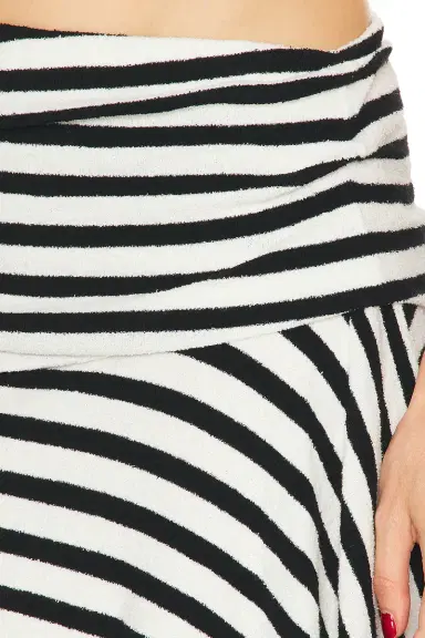 Christopher Esber Stripe Knit Extension Drape Mini Skirt | Thumbnail 6