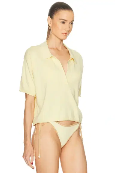 La Porte Josie Boxy Knit Polo Top | Thumbnail 2