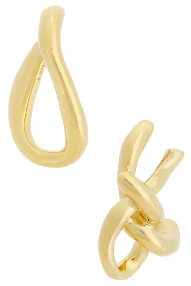 Givenchy Chain Link Golden Asymmetrical Earrings | Thumbnail 1