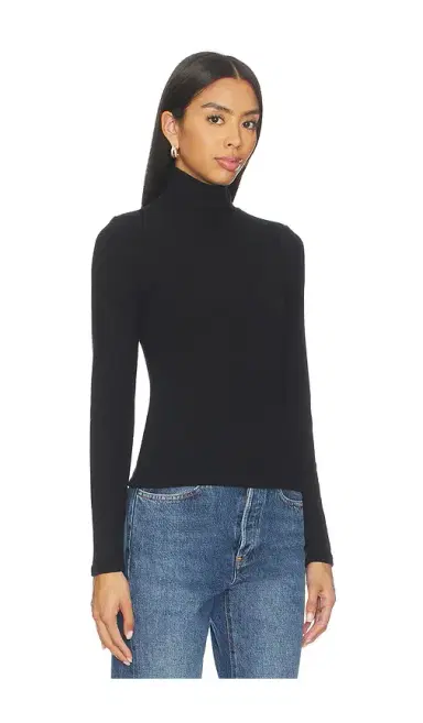 perfectwhitetee Dana Sweater Jersey Turtleneck | Thumbnail 2