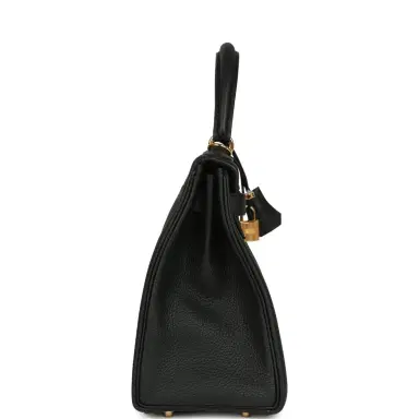 HERMÈS Hermes Kelly Retourne 28 Black Togo Gold Hardware | Thumbnail 3 HERMÈS Hermes Kelly Retourne 28 Black Togo Gold Hardware | Thumbnail 3