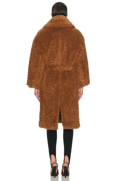 Atlein Long Teddy Wrap Coat | Thumbnail 4 Atlein Long Teddy Wrap Coat | Thumbnail 4