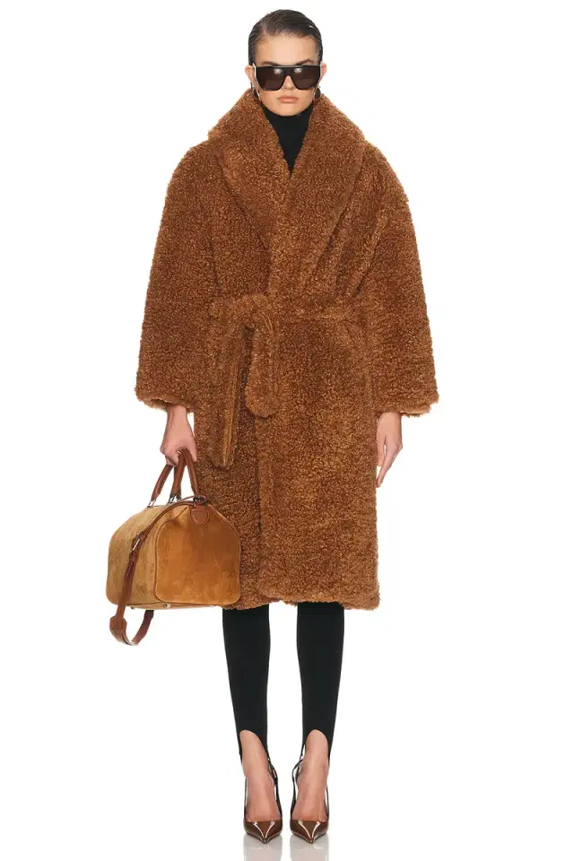 Atlein Long Teddy Wrap Coat