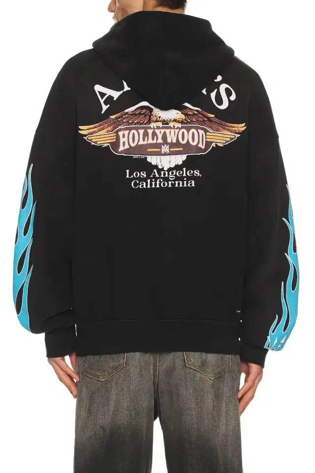 Amiri MA Flames Zip Hoodie