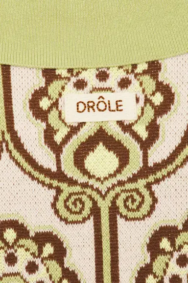 Drôle de Monsieur Dr&ocirc;le De Monsieur Polo Maille Tapisserie Florale | Thumbnail 7