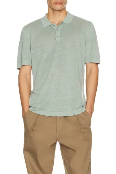 Onia Linen Sweater Polo | Thumbnail 3 Onia Linen Sweater Polo | Thumbnail 3