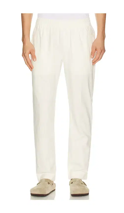 Linen Cotton Stretch Cuff Pant