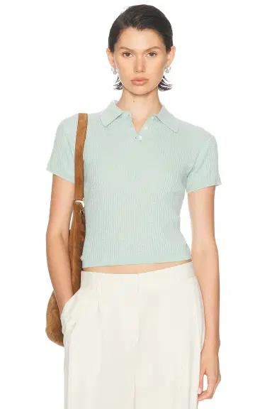 Guest In Residence Shrunken Polo Top | Thumbnail 1 Guest In Residence Shrunken Polo Top | Thumbnail 1
