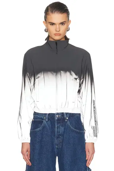 Alexander Wang Reflective Shrunken Track Jacket | Thumbnail 2 Alexander Wang Reflective Shrunken Track Jacket | Thumbnail 2