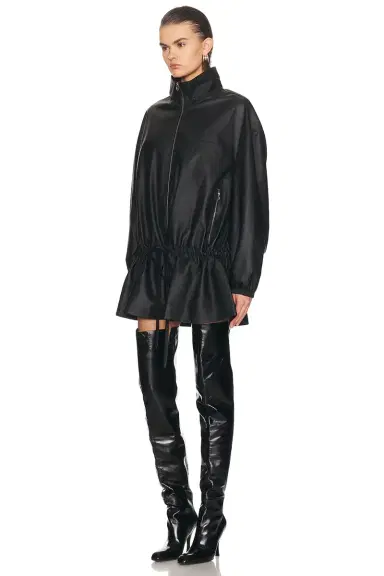 Alexander Wang Drop Waist Leather Parka | Thumbnail 2
