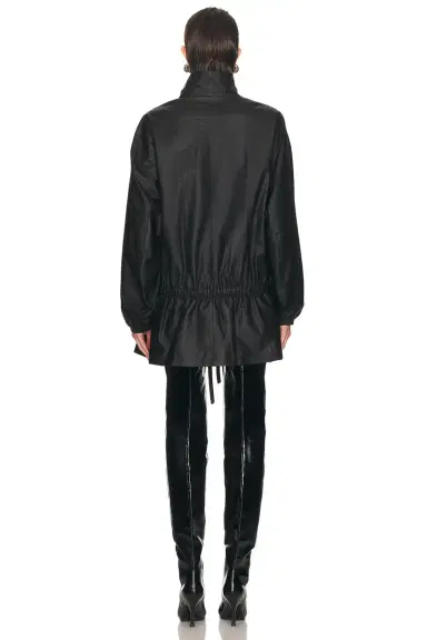 Alexander Wang Drop Waist Leather Parka | Thumbnail 3