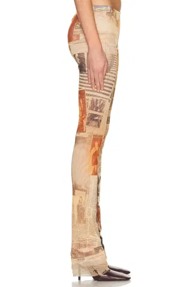 Jean Paul Gaultier Mesh Printed Journal Trouser | Thumbnail 2 Jean Paul Gaultier Mesh Printed Journal Trouser | Thumbnail 2