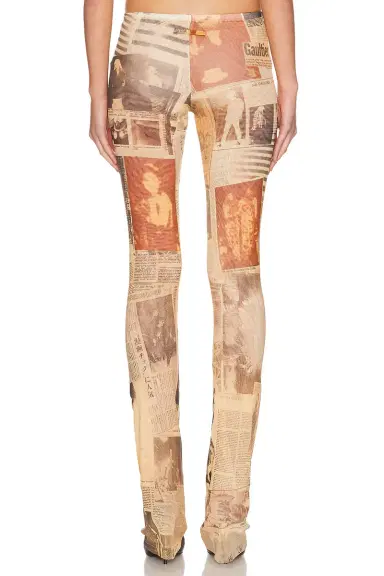 Jean Paul Gaultier Mesh Printed Journal Trouser | Thumbnail 4 Jean Paul Gaultier Mesh Printed Journal Trouser | Thumbnail 4