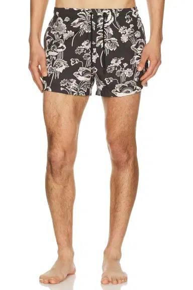 Commas Painted Peonies Short Swim Short | Thumbnail 3