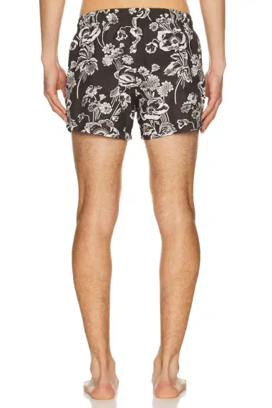 Commas Painted Peonies Short Swim Short | Thumbnail 4