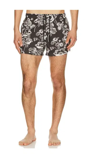 Commas Painted Peonies Short Swim Short | Thumbnail 1