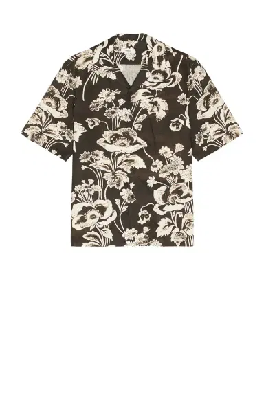Commas Painted Peonies Bowling Shirt | Thumbnail 6