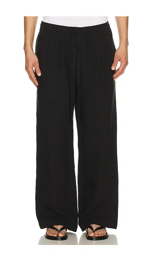 Wide Leg Linen Trousers