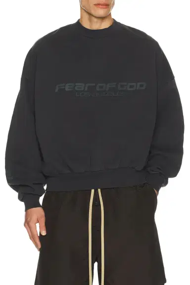 Fear of God Essentials Cropped Relaxed Sweatshirt | Thumbnail 3