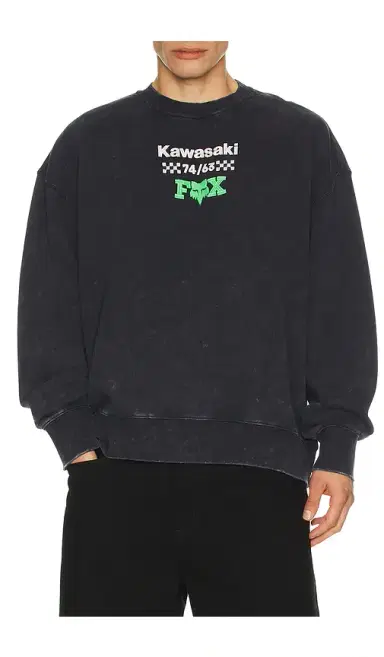 Fox Racing x Kawasaki Heavyweight Fleece Crewneck | Thumbnail 2