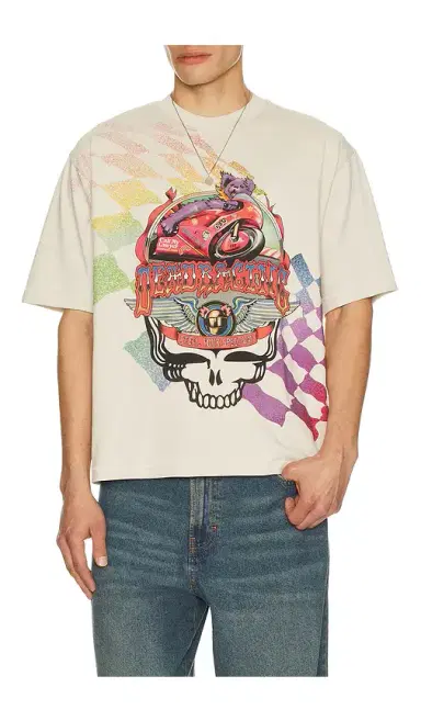 Market x Grateful Dead Stealie Moto Bear T-Shirt | Thumbnail 1