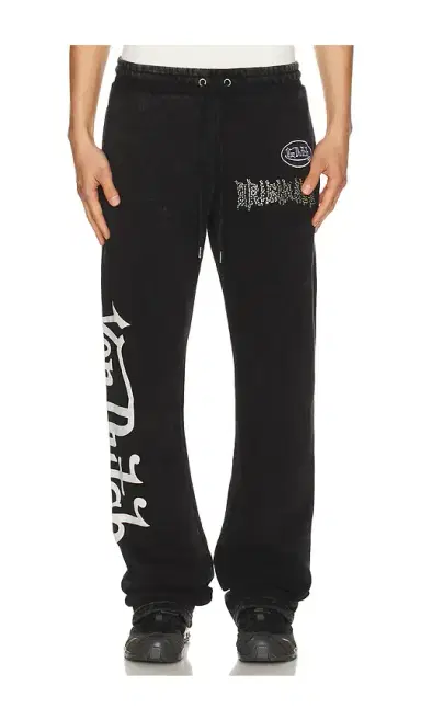 Von Dutch Logo Flared Leg Joggers | Thumbnail 1 Von Dutch Logo Flared Leg Joggers | Thumbnail 1