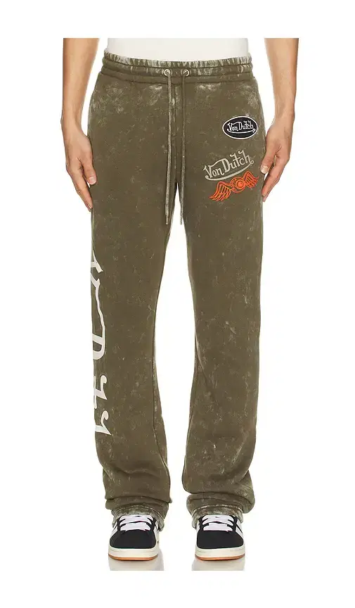 Von Dutch Stacked Flare Leg Joggers