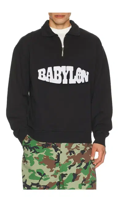 Babylon Half Zip Pullover Sweater | Thumbnail 1 Babylon Half Zip Pullover Sweater | Thumbnail 1