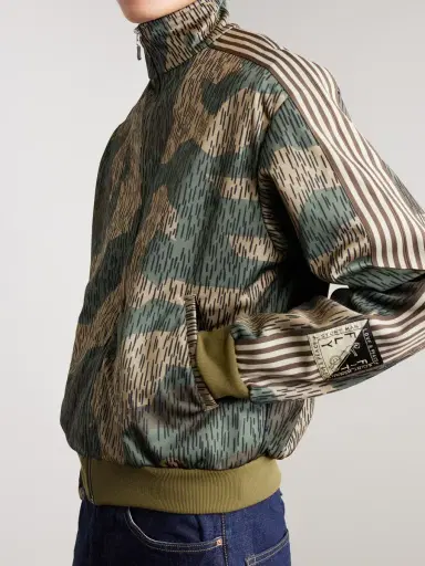 KAPITAL Striped Webbing-Trimmed Printed Jersey Track Jacket - Men | Thumbnail 3